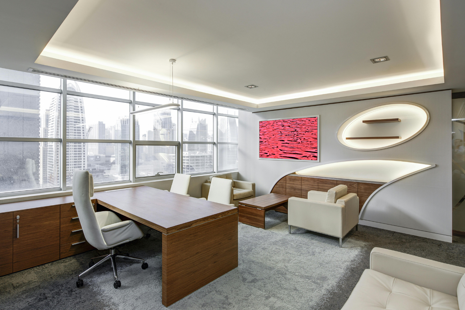 Blush Stream original abstract contextualised office art modern decor photo print by Blair Montague Drake